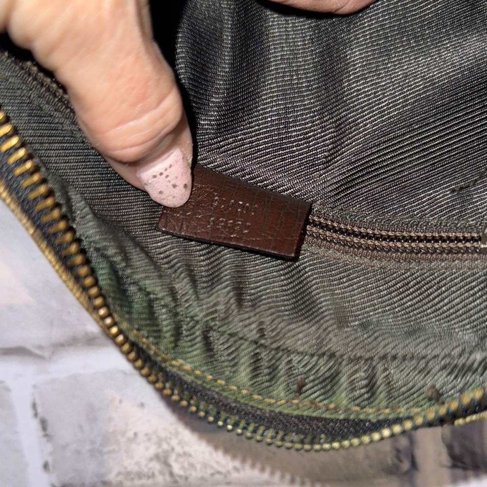 Gucci Pink and Brown Monogram Crossbody/Clutch Bag w/ chain One of a Kind - Picture 8 of 10